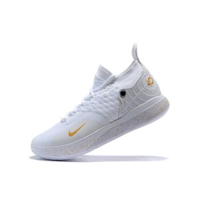 Nike Erkek Kd 11 Beyaz / Metal Altın Basketbol Ayakkabısı Türkiye - D9B15MNO